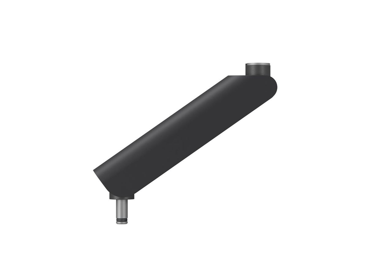MOMO C316 - Composant pivotant coudé 16 cm noir