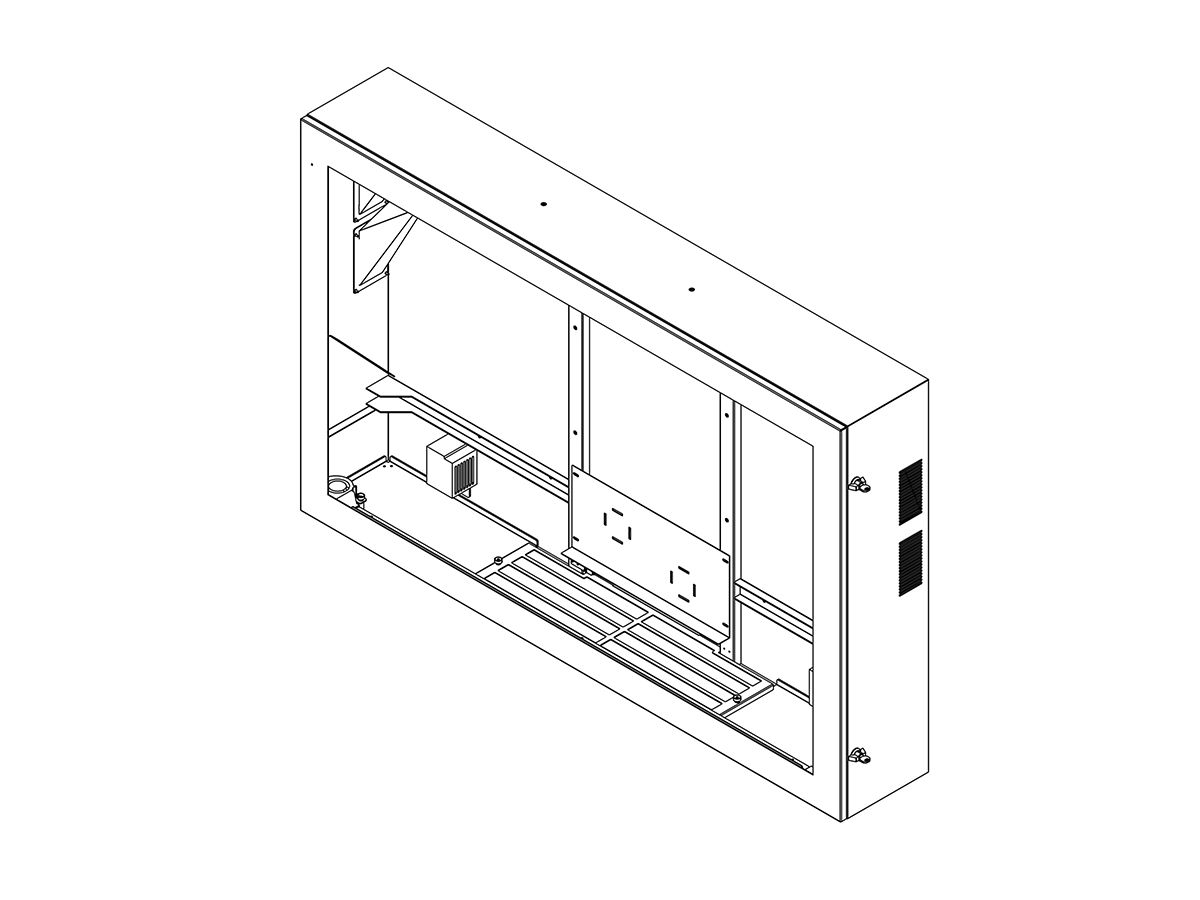 SOPW 75 Zoll Landscape - Outdoorgehause horizontal 75 Zoll