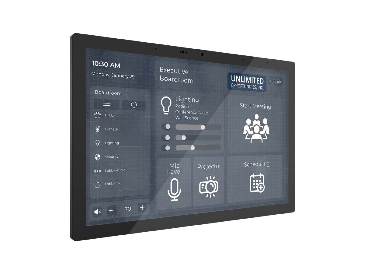 IST-10-B; 10" Touchpanel - Surface Touchpanel in Black
