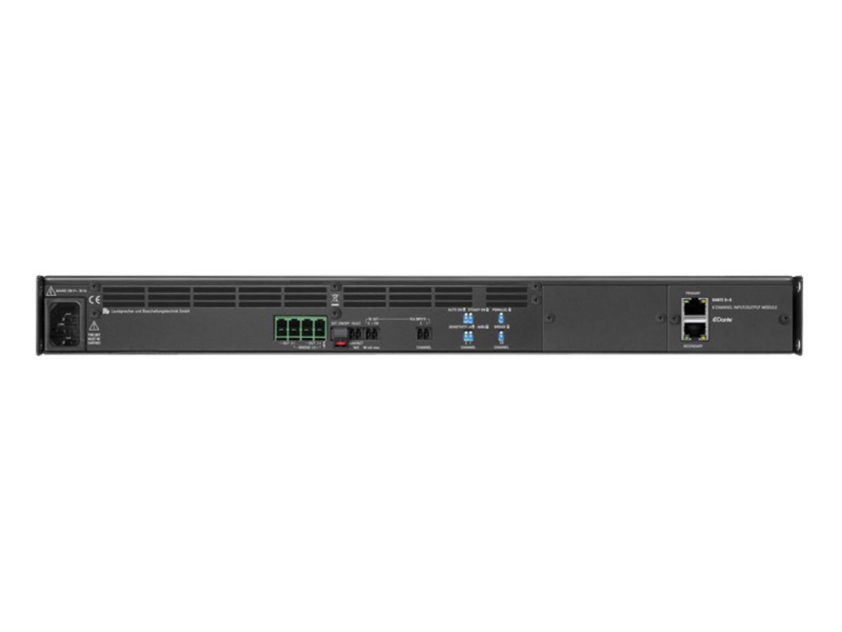 PA 2400 DANTE - Endstufe, 1 HE, 2 x 400 Watt, 2 x In Dan