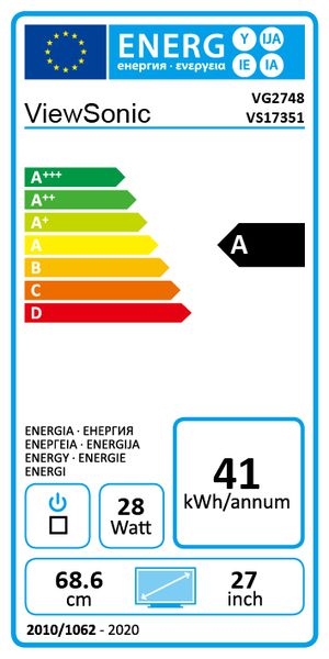 Energy label 90700076