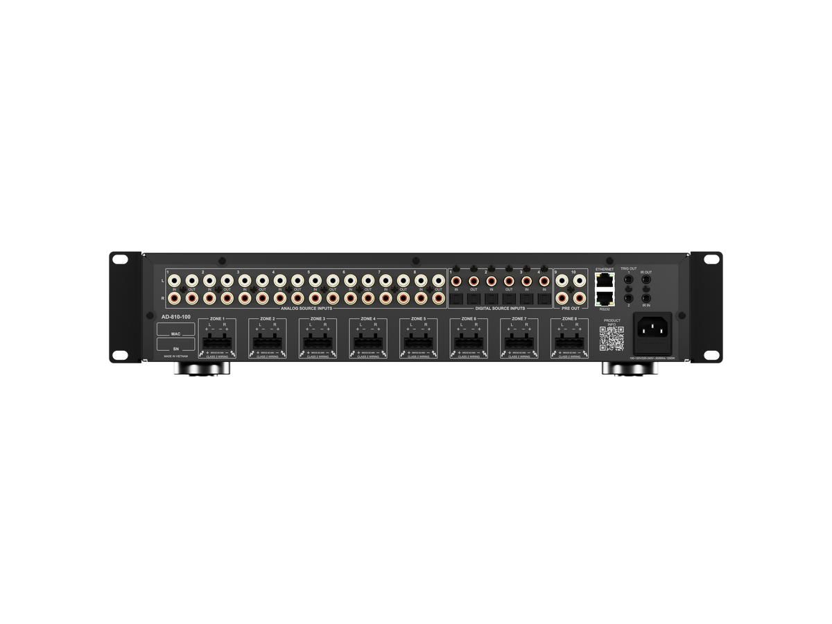 AD-810-100 - 8x10 DSP Matrix Amplifier - 100W