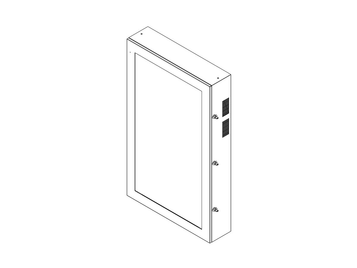 SOPW 65 Zoll Portrait - Outdoorgehause Portrait 65 Zoll