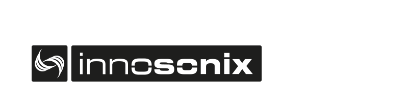 Logo von innosonix in schwarz