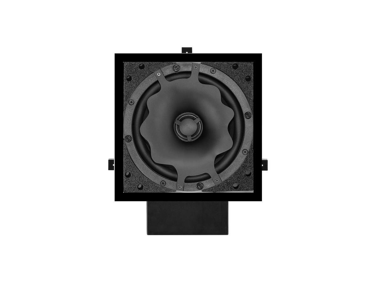 DE 200 CDQ noir - Enceinte encastrée 2 voies, carrée, 8 oh