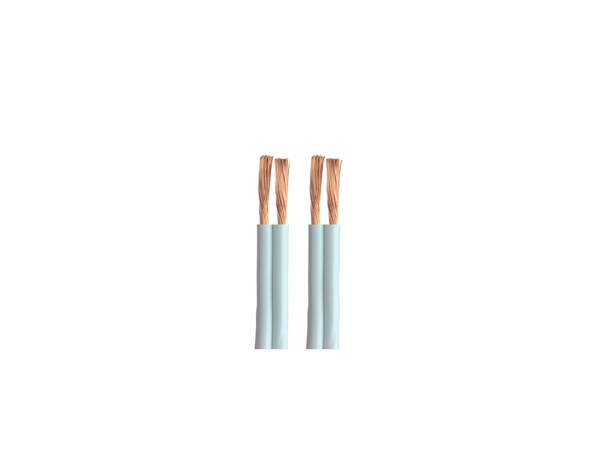 SHL7259 - Lautsprecherkabel 2.5mm weiss, 100m Roll