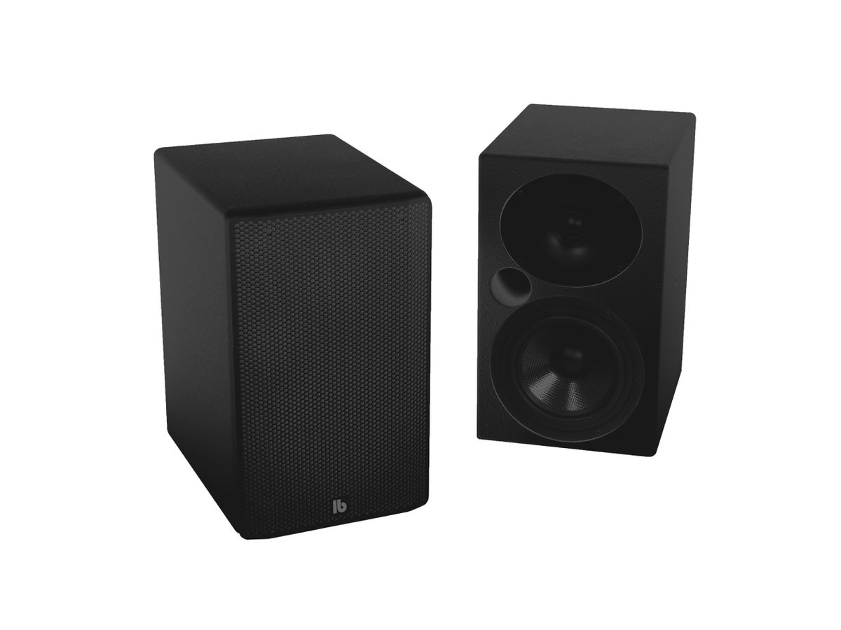 F 6 schwarz - 2-Wege Monitorlautsprecher, 8 Ohm