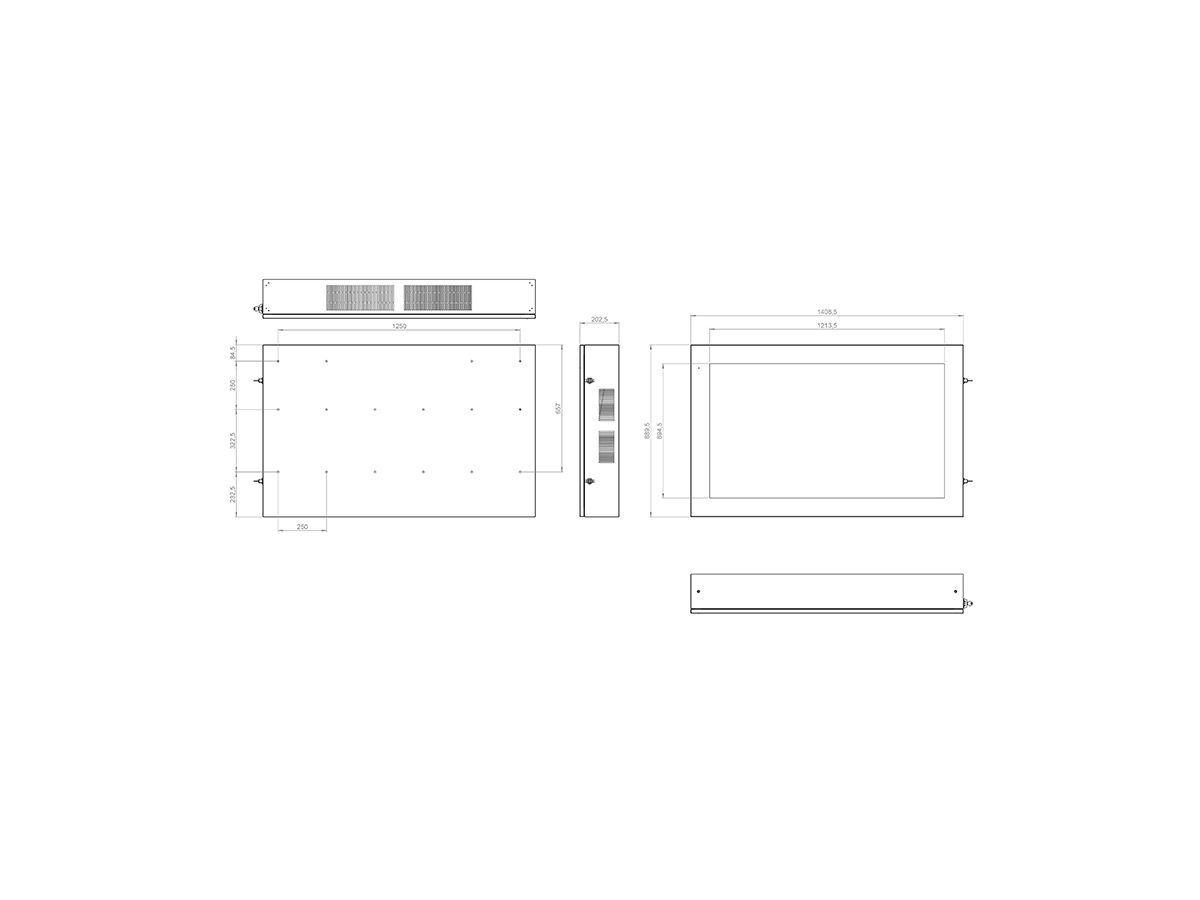 SOPW 55Zoll Landscape - Outdoorgehause horizontal 55 Zoll