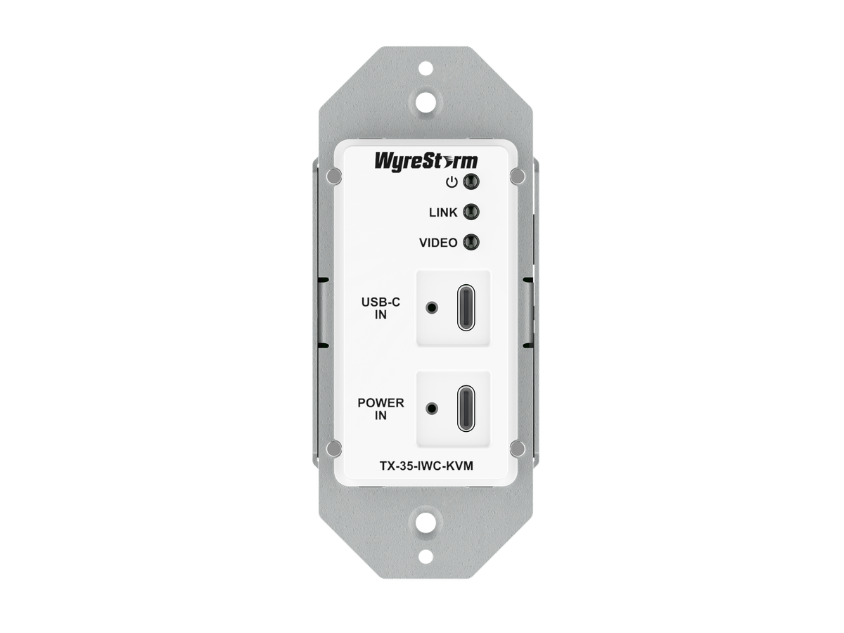 TX-35-IWC-KVM - Transmitter HDBT Inwall, USB-C