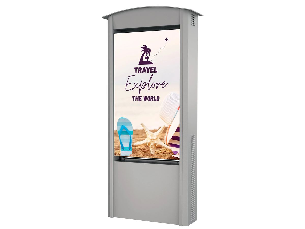 KOP55XHB2-S-EUK argent - Doppelseitiger 55" Smart Outdoor Kiosk