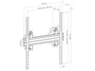 WH Synchron HD 65-98ö Portrait - Fixation lourde 65û98\ Zoll VESA 800