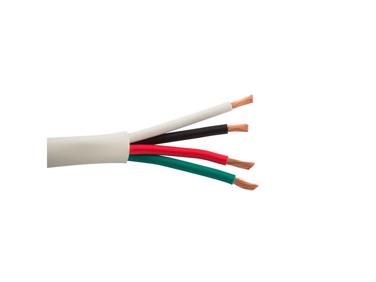 SPEAKER CABLE - Blanc / 4x AWG12 - 12/4OFC-HD-WT-D, Rouleau de 152m